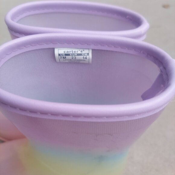 Carter's Sparkly Rainbow Rain Boots - Picture 4 of 4